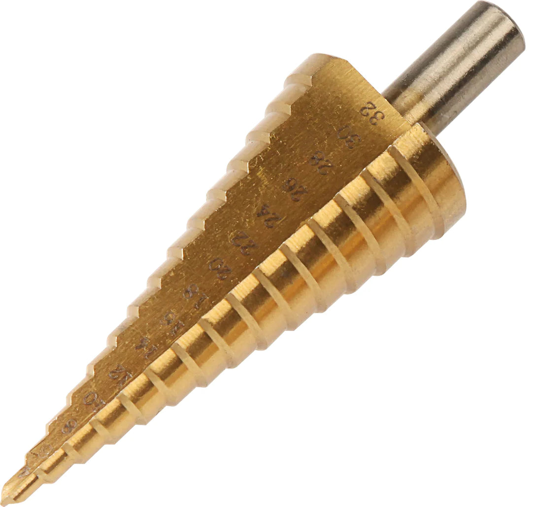 TITANIUM COATED STEP DRILL BIT 4-32MM - TOLSEN 75873