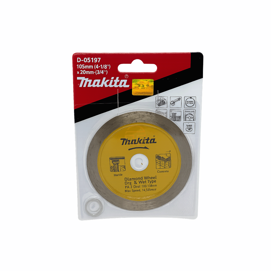 DIAMOND WHEEL DRY & WET 105MMX20MM FULL - MAKITA