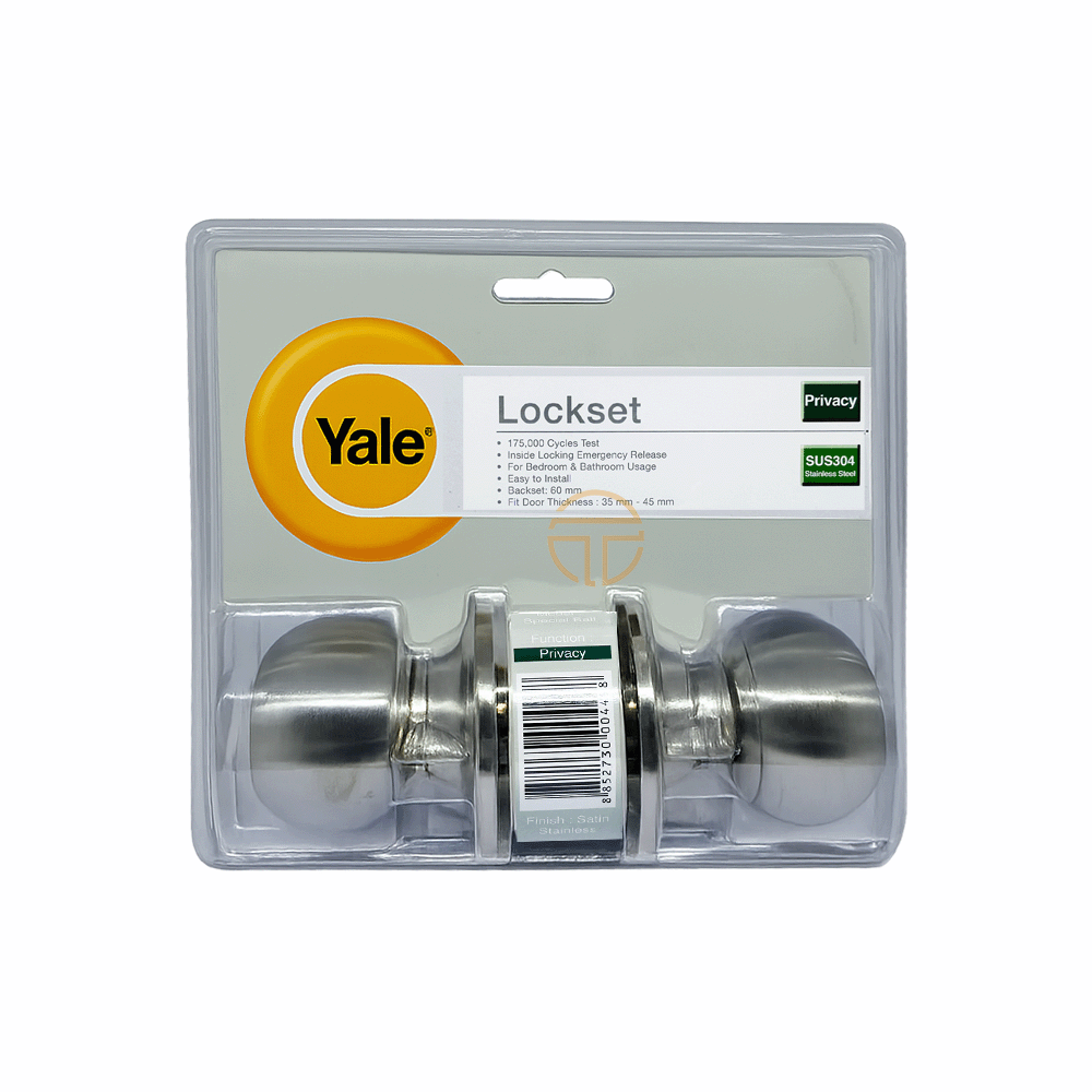 APOLLO LOCK SUS304 PRIVACY (TOILET) - YALE