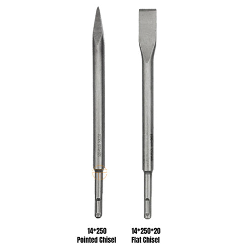 CONCRETE FLAT + POINT CHISEL SDS 14 X 20 X 250 - JUMLEE (2PCS PKT)