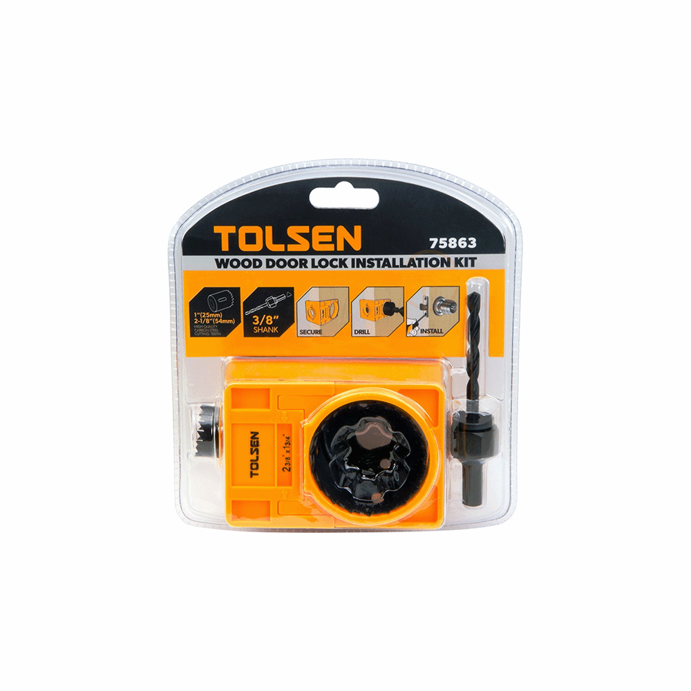 LOCK INSTALLATION HOLE SAW 4PCS - TOLSEN 75863