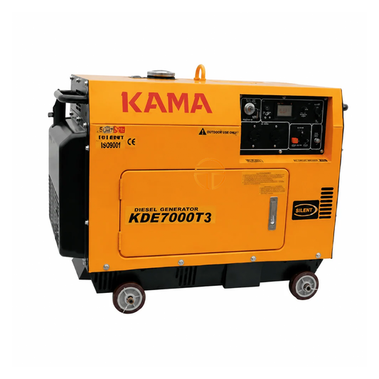 DIESEL SILENT GENERATOR 5KVA 380V 3 PHASE  - KAMA