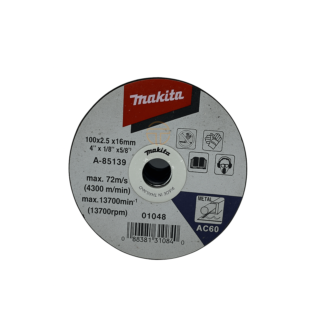SS/MS CUTTING DISC 4" X 2.5MM X 16MM - MAKITA