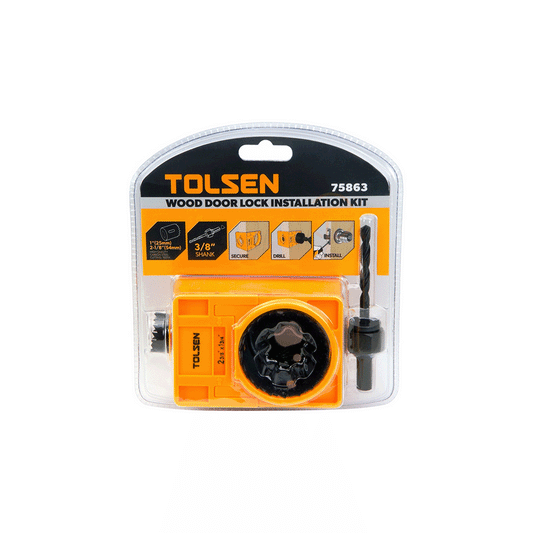 LOCK INSTALLATION HOLE SAW 4PCS - TOLSEN 75863