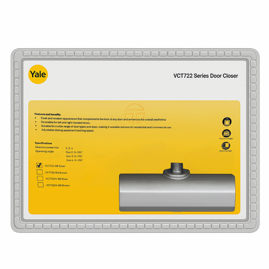 DOOR CLOSER VC7722-SB 80KG - YALE